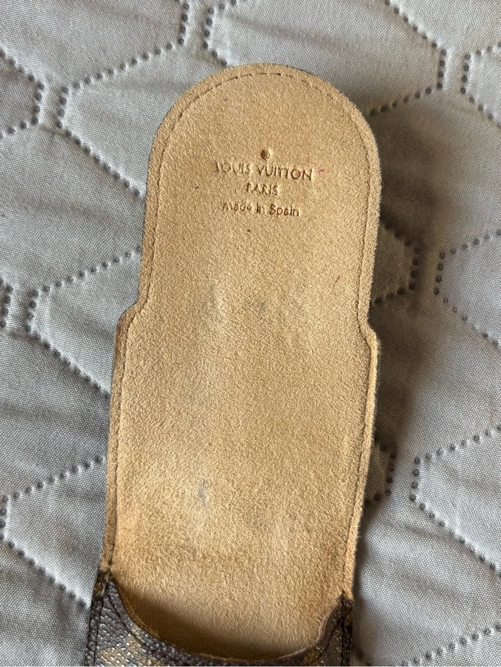 Vintage Louis Vuitton Brown and Gold Monogram Canvas Pen Case